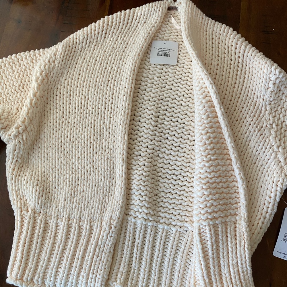 Free People Glow For It, ivory sweater